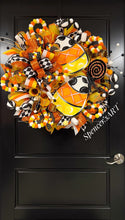 Load image into Gallery viewer, CANDY CORN WREATH (RIGHT SIDE)
