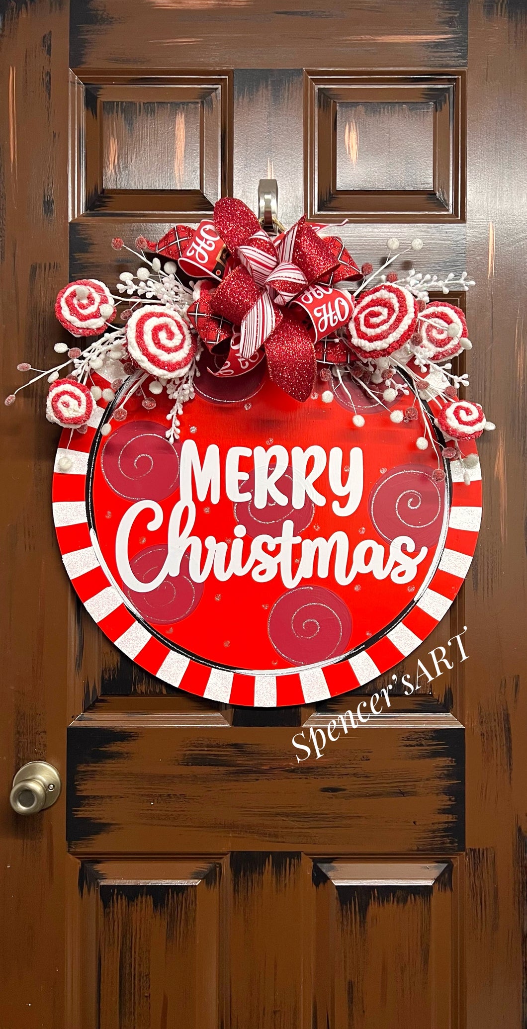 PEPPERMINT MERRY CHRISTMAS ROUND