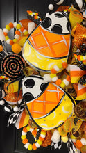 Load image into Gallery viewer, CANDY CORN WREATH (LEFT SIDE)
