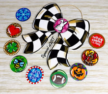 Load image into Gallery viewer, CHECKERED INTERCHANGEABLE BOW
