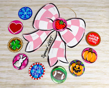Load image into Gallery viewer, CHECKERED INTERCHANGEABLE BOW
