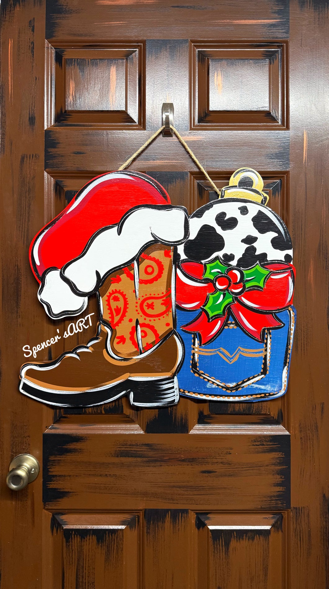 CHRISTMAS DENIM BOOT