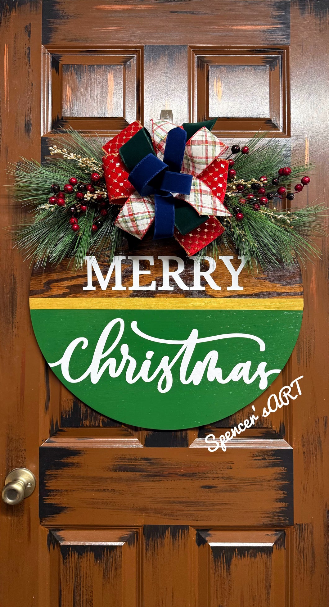 MERRY CHRISTMAS VINTAGE ROUND