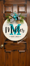 Load image into Gallery viewer, Last Name Door Hanger
